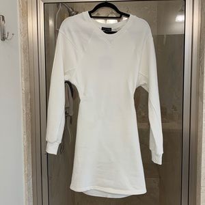 NWT JLUXLABEL white cut out sweater dress